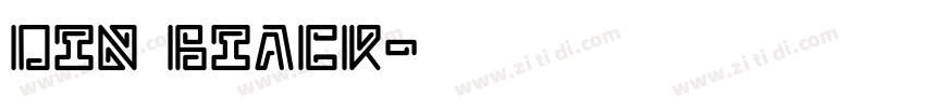 DIN BIaCk字体转换
